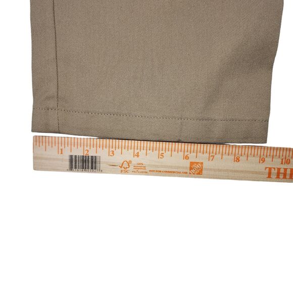 DICKIES 874 Regular Fit Flex Pants Men Size W42 L30 Chino Talon Zipper Tan - Picture 11 of 11